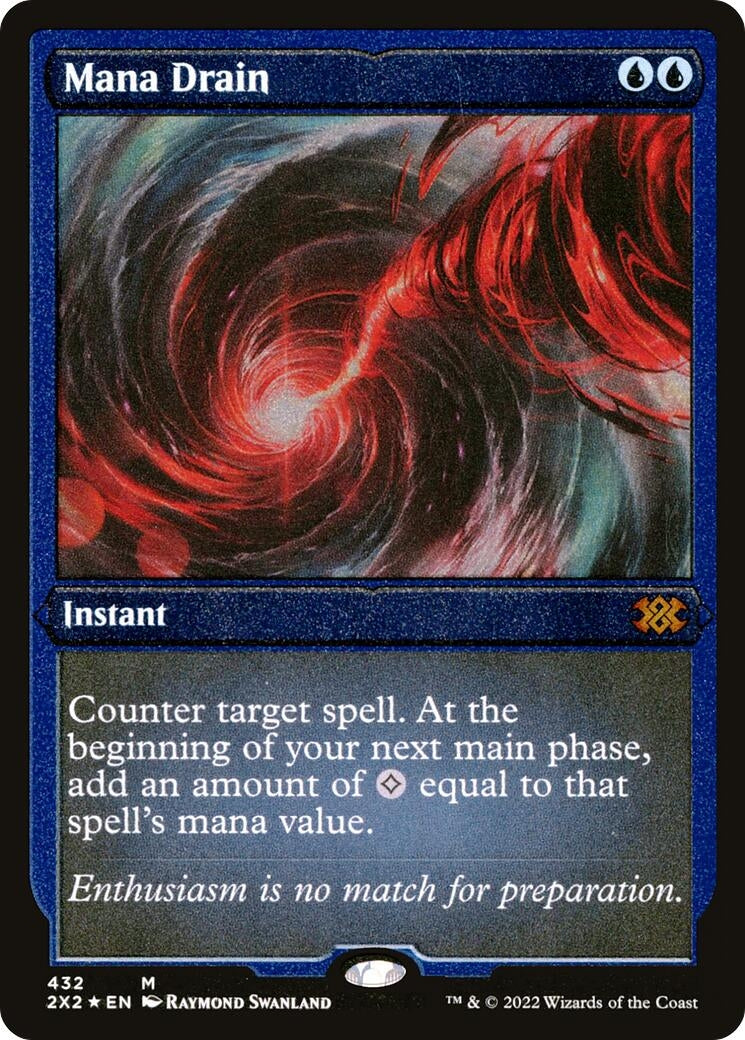 Image for Mana Drain (Foil Etched) (432) [Double Masters 2022] - Magic: The Gathering