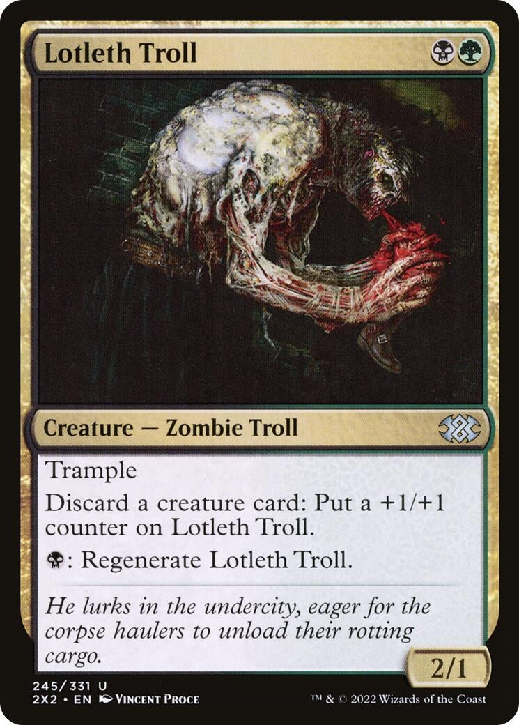 Image for Lotleth Troll (245) [Double Masters 2022] - Magic: The Gathering
