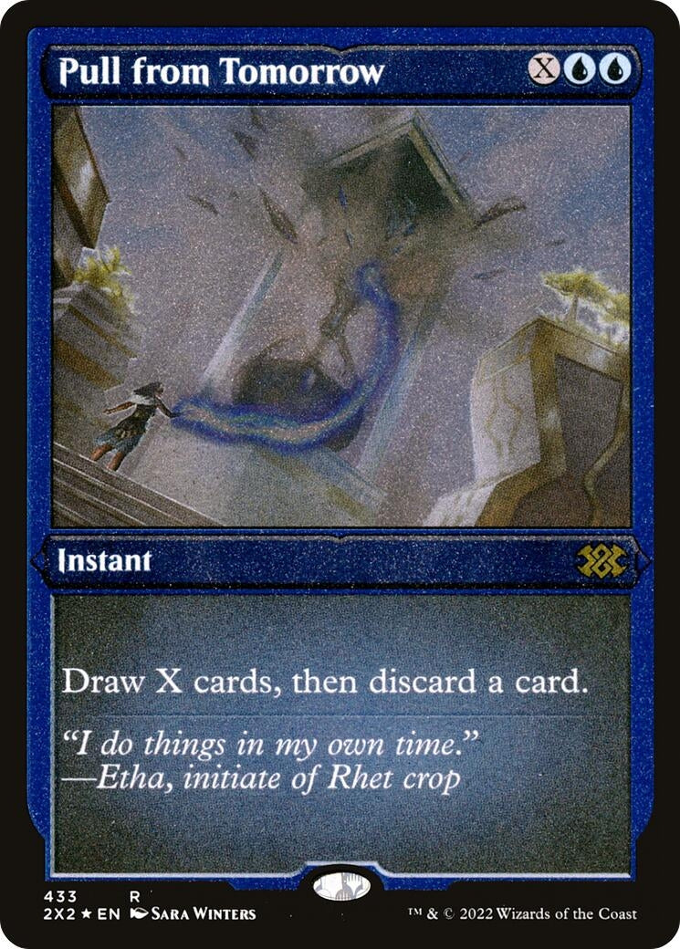 Image for Pull from Tomorrow (Foil Etched) (433) [Double Masters 2022] - Magic: The Gathering