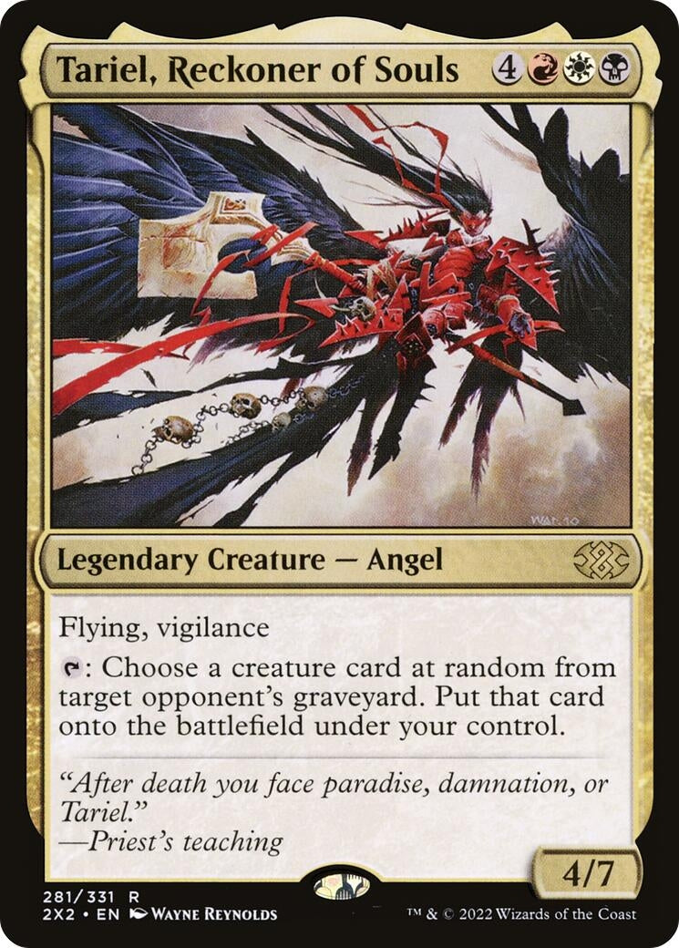 Image for Tariel, Reckoner of Souls (281) [Double Masters 2022] - Magic: The Gathering