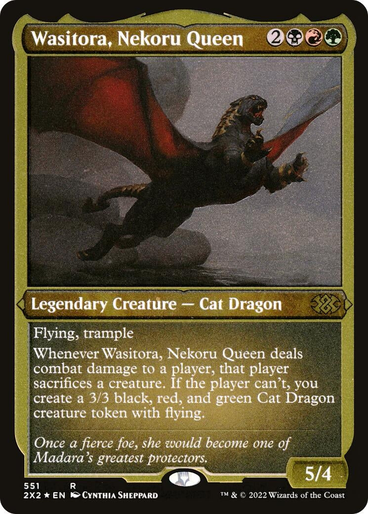 Image for Wasitora, Nekoru Queen (Foil Etched) (551) [Double Masters 2022] - Magic: The Gathering