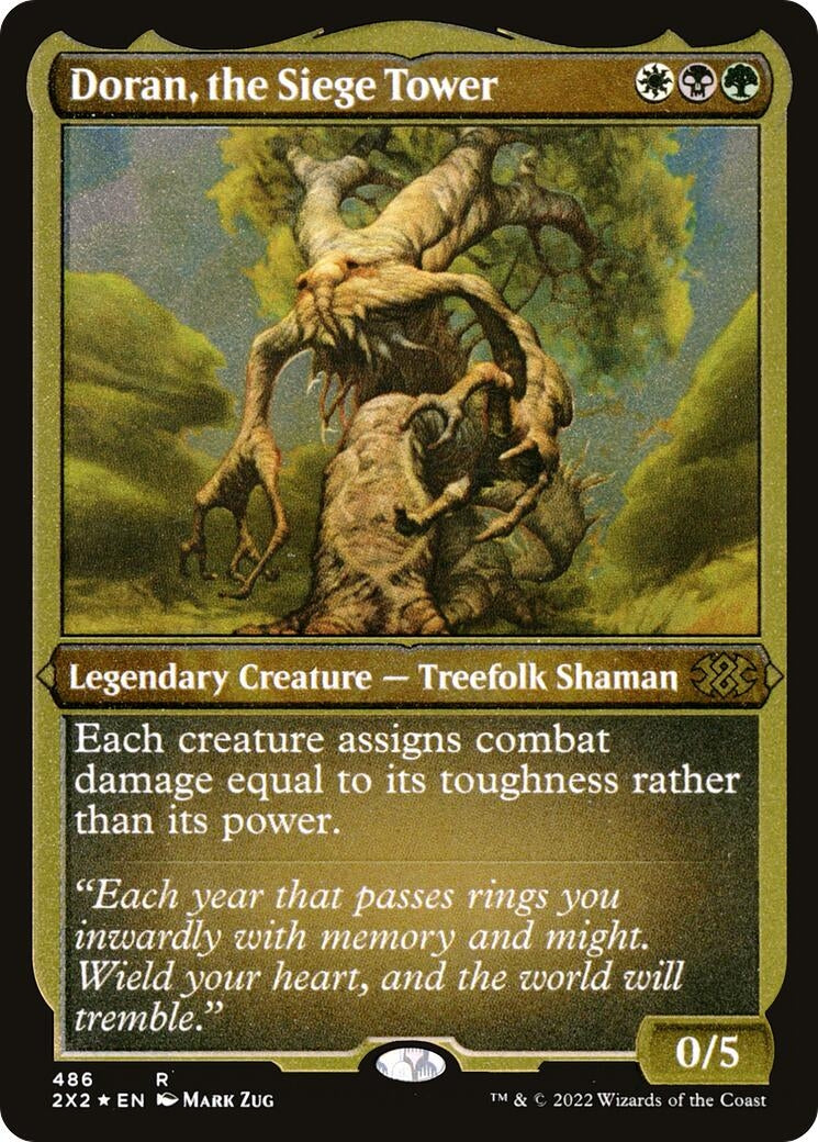 Image for Doran, the Siege Tower (Foil Etched) (486) [Double Masters 2022] - Magic: The Gathering