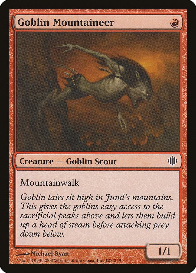 Image for Goblin Mountaineer (102) [Shards of Alara] - Magic: The Gathering