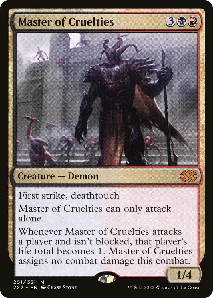 Image for Master of Cruelties (251) [Double Masters 2022] - Magic: The Gathering