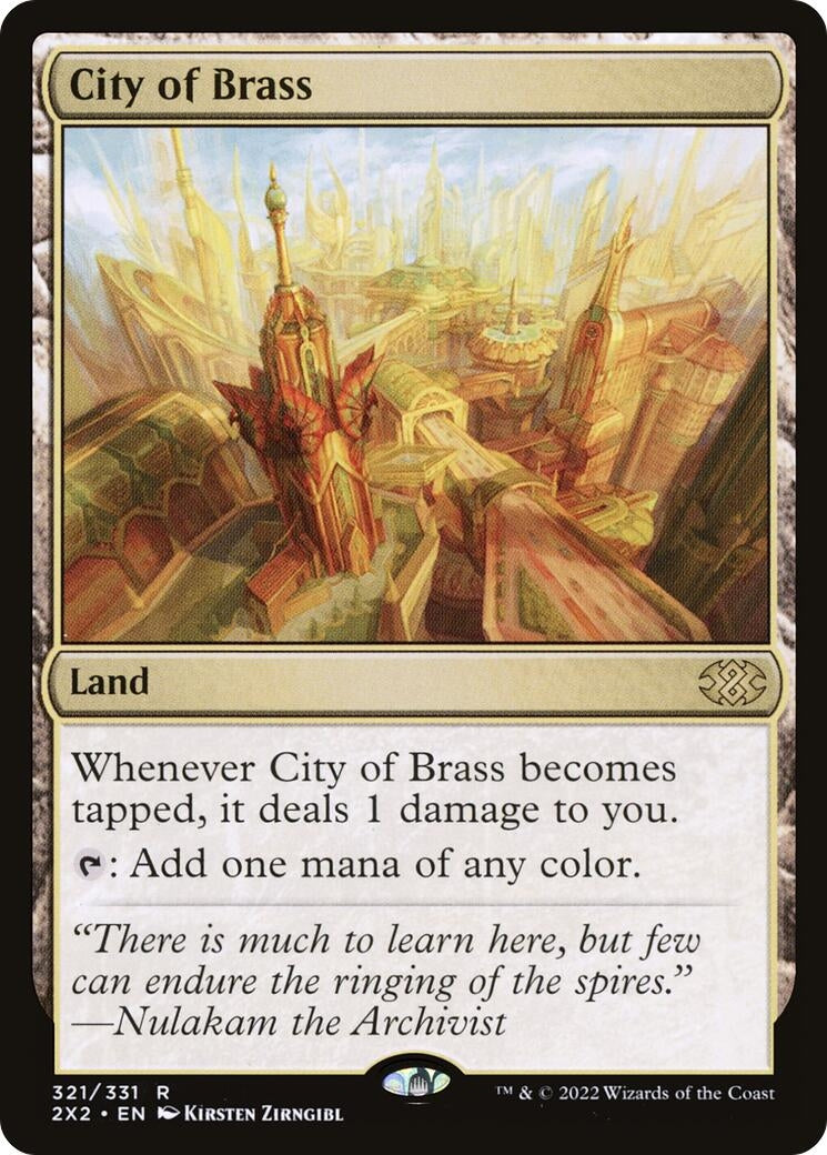 Image for City of Brass (321) [Double Masters 2022] - Magic: The Gathering