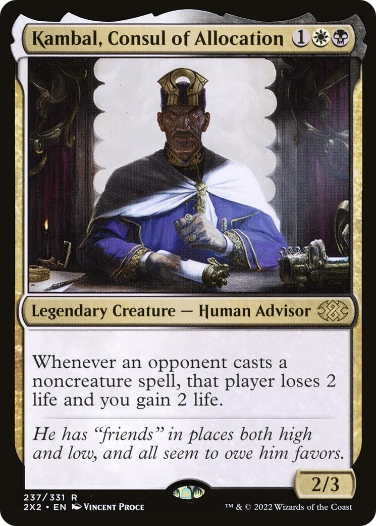 Image for Kambal, Consul of Allocation (237) [Double Masters 2022] - Magic: The Gathering