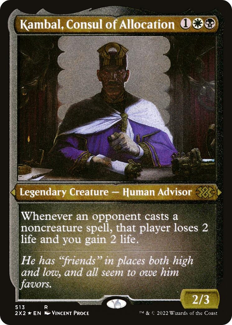 Image for Kambal, Consul of Allocation (Foil Etched) (513) [Double Masters 2022] - Magic: The Gathering