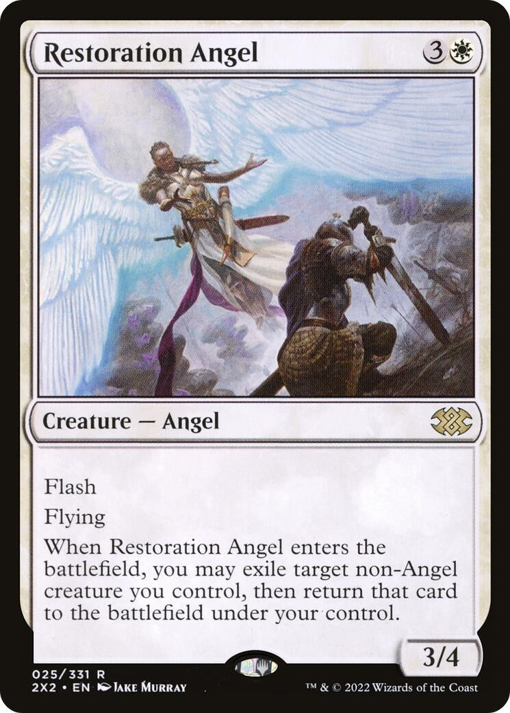 Image for Restoration Angel (25) [Double Masters 2022] - Magic: The Gathering