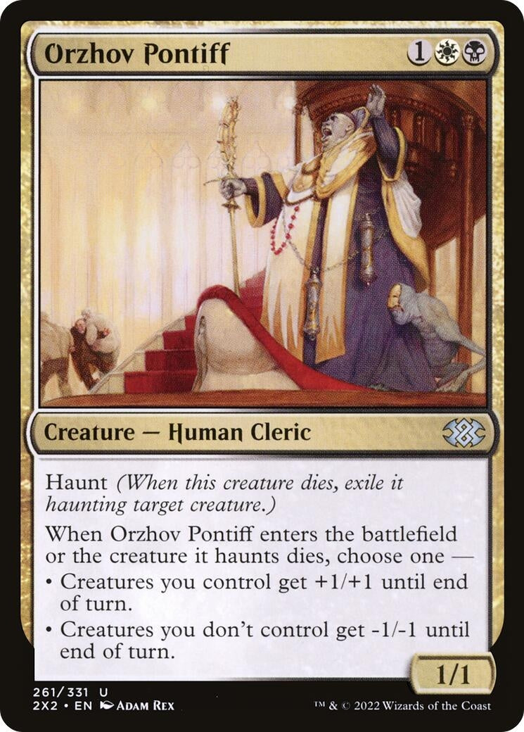 Image for Orzhov Pontiff (261) [Double Masters 2022] - Magic: The Gathering