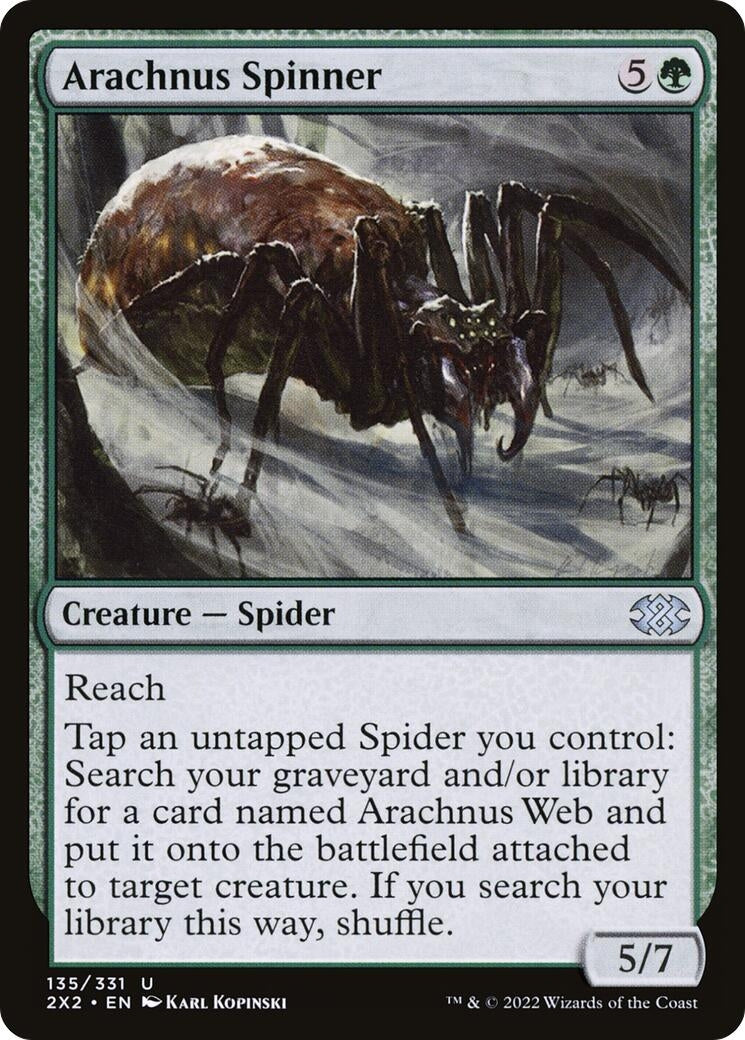 Image for Arachnus Spinner (135) [Double Masters 2022] - Magic: The Gathering