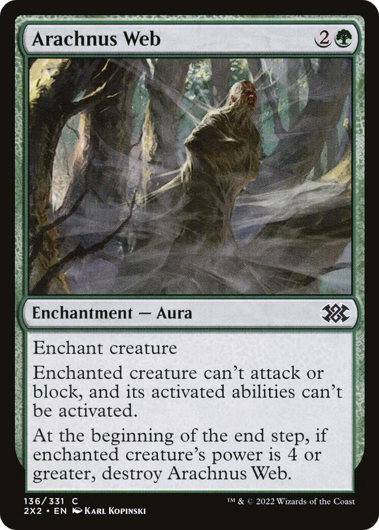 Image for Arachnus Web (136) [Double Masters 2022] - Magic: The Gathering