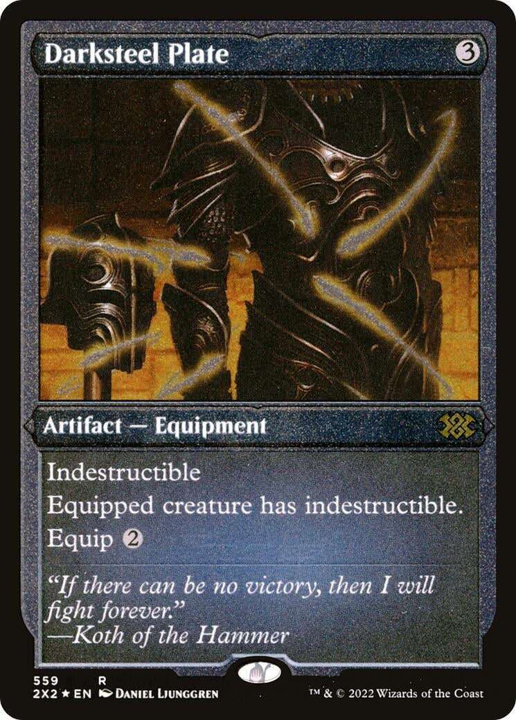 Darksteel Plate (Foil Etched) (559) [Double Masters 2022]