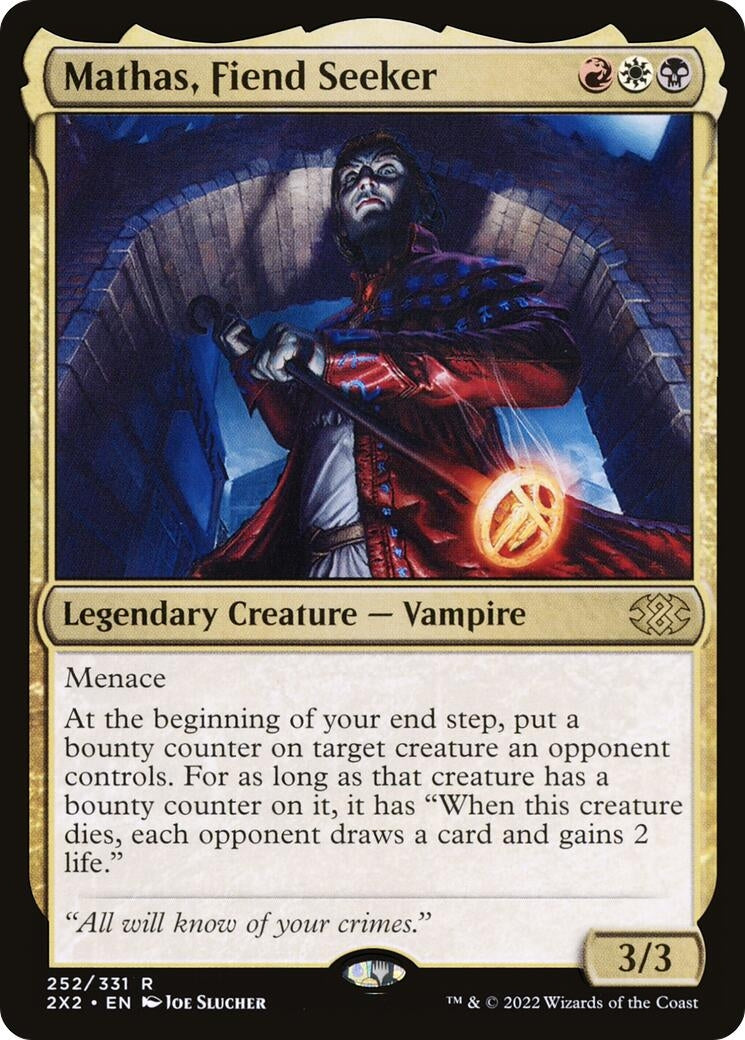 Image for Mathas, Fiend Seeker (252) [Double Masters 2022] - Magic: The Gathering
