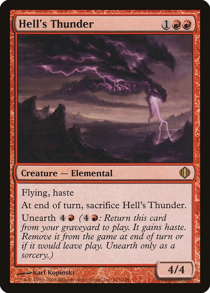 Image for Hell's Thunder (103) [Shards of Alara] - Magic: The Gathering