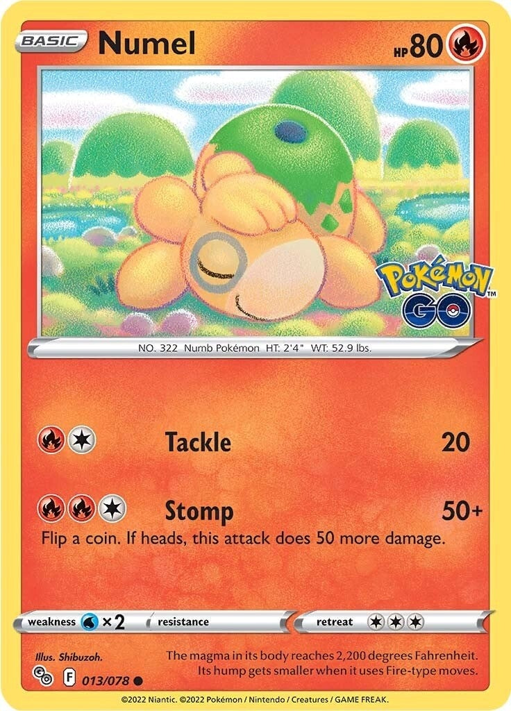 Image for Numel (013/078) [Pokemon GO] - Pokemon