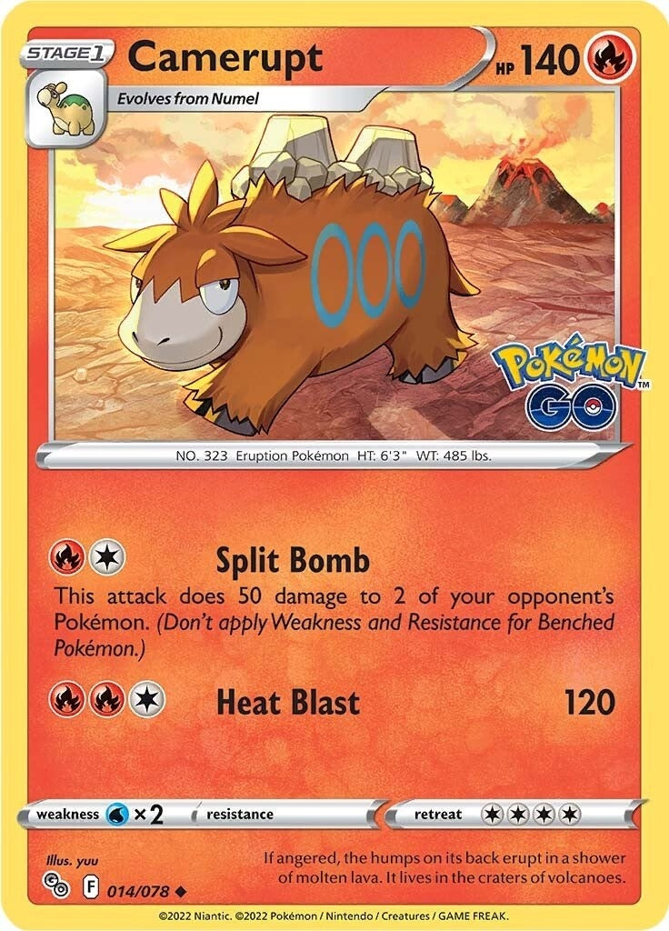 Image for Camerupt (014/078) [Pokemon GO] - Pokemon