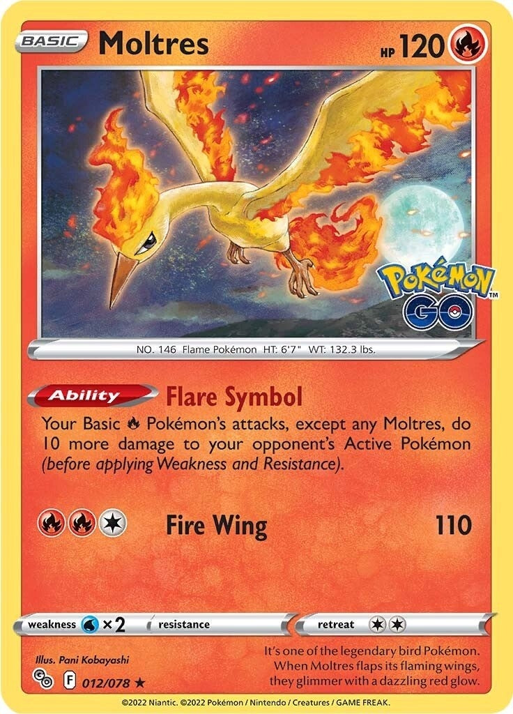 Image for Moltres (012/078) [Pokemon GO] - Pokemon