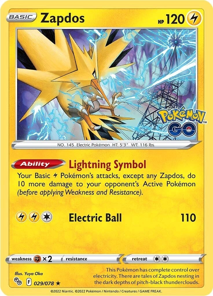 Image for Zapdos (029/078) [Pokemon GO] - Pokemon
