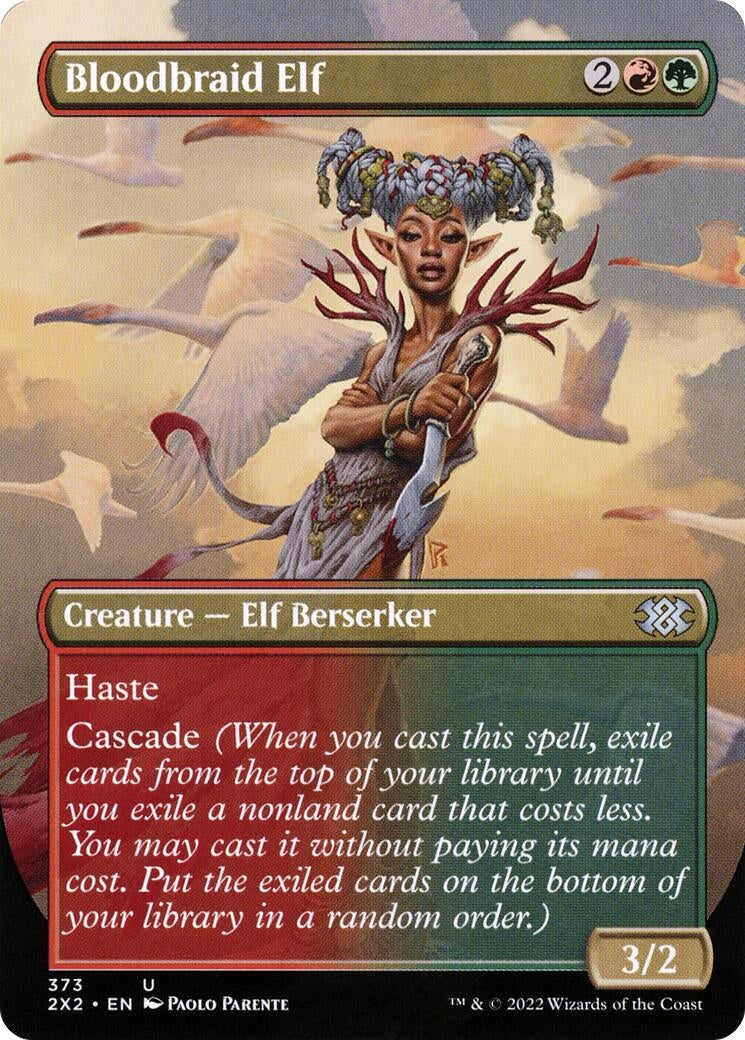 Image for Bloodbraid Elf (Borderless) (373) [Double Masters 2022] - Magic: The Gathering
