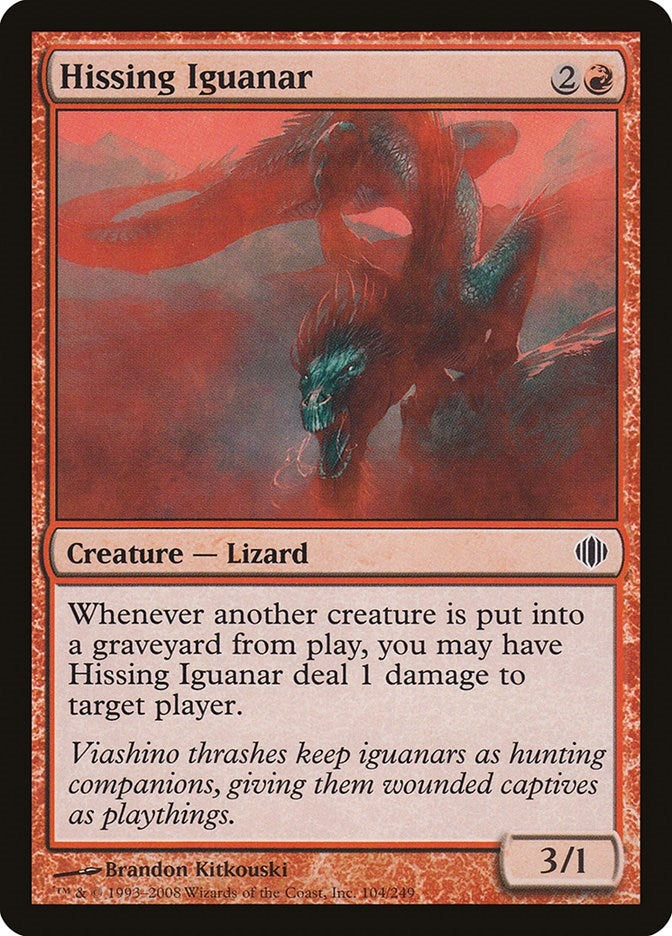 Image for Hissing Iguanar (104) [Shards of Alara] - Magic: The Gathering