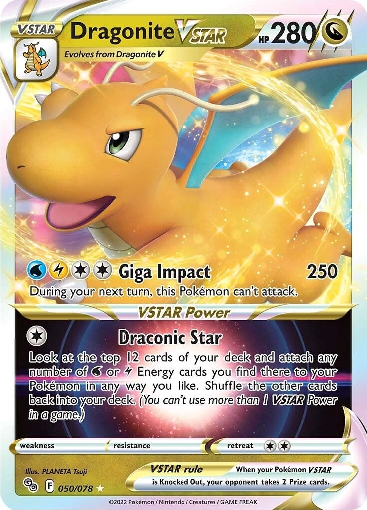 Image for Dragonite VSTAR (050/078) [Pokemon GO] - Pokemon