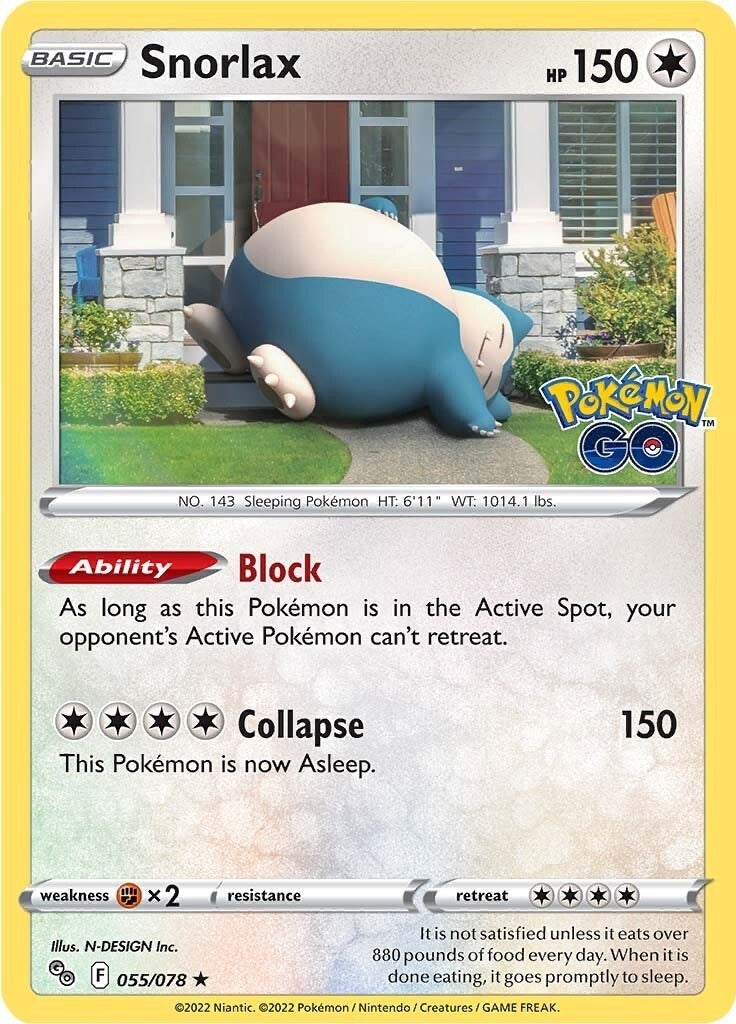 Image for Snorlax (055/078) [Pokemon GO] - Pokemon
