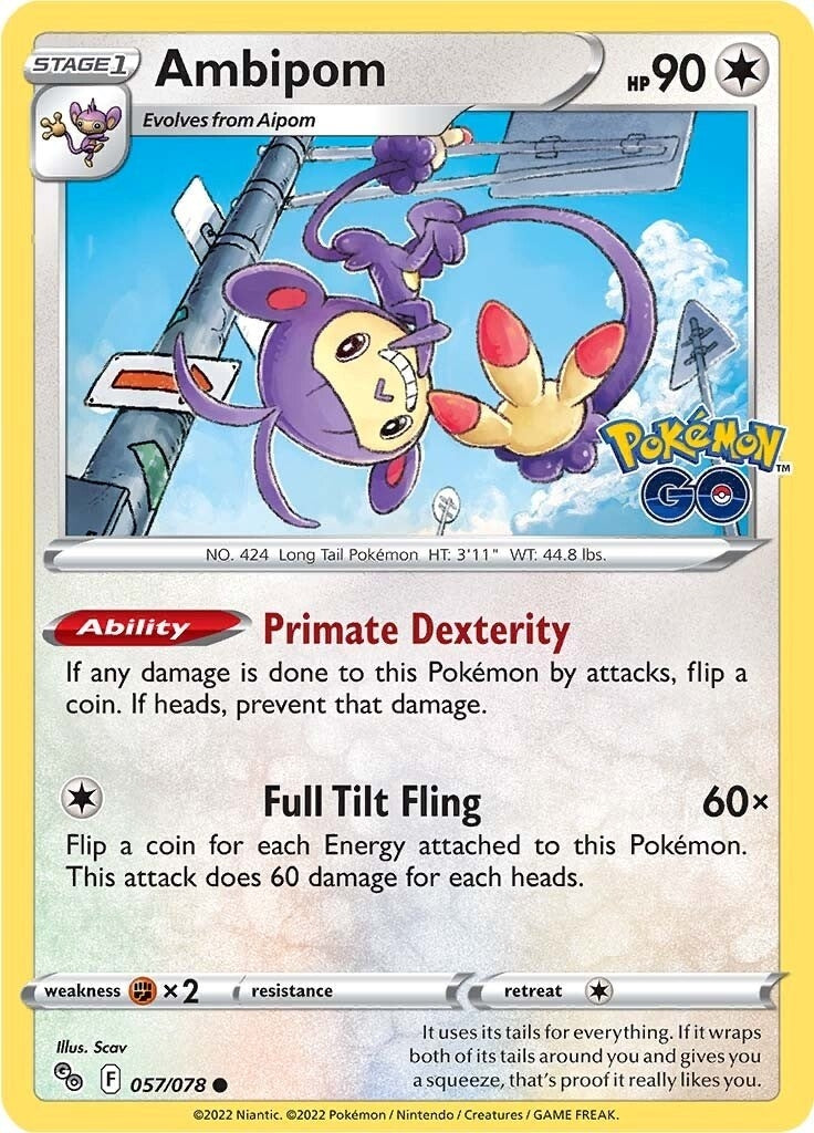 Image for Ambipom (057/078) [Pokemon GO] - Pokemon