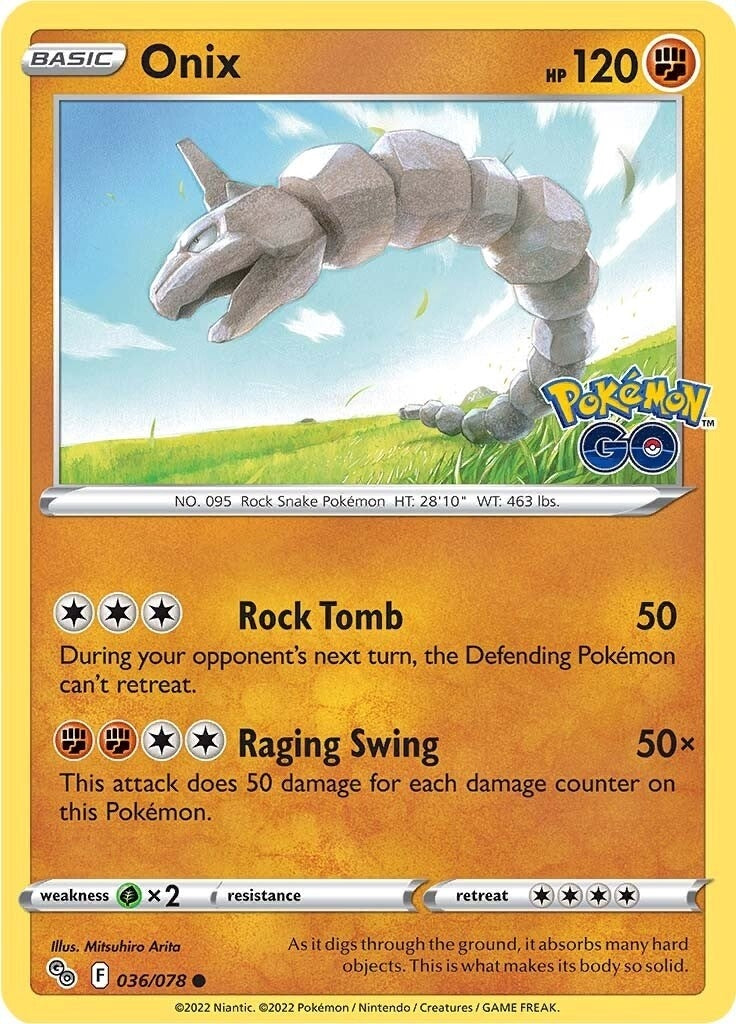 Image for Onix (036/078) [Pokemon GO] - Pokemon