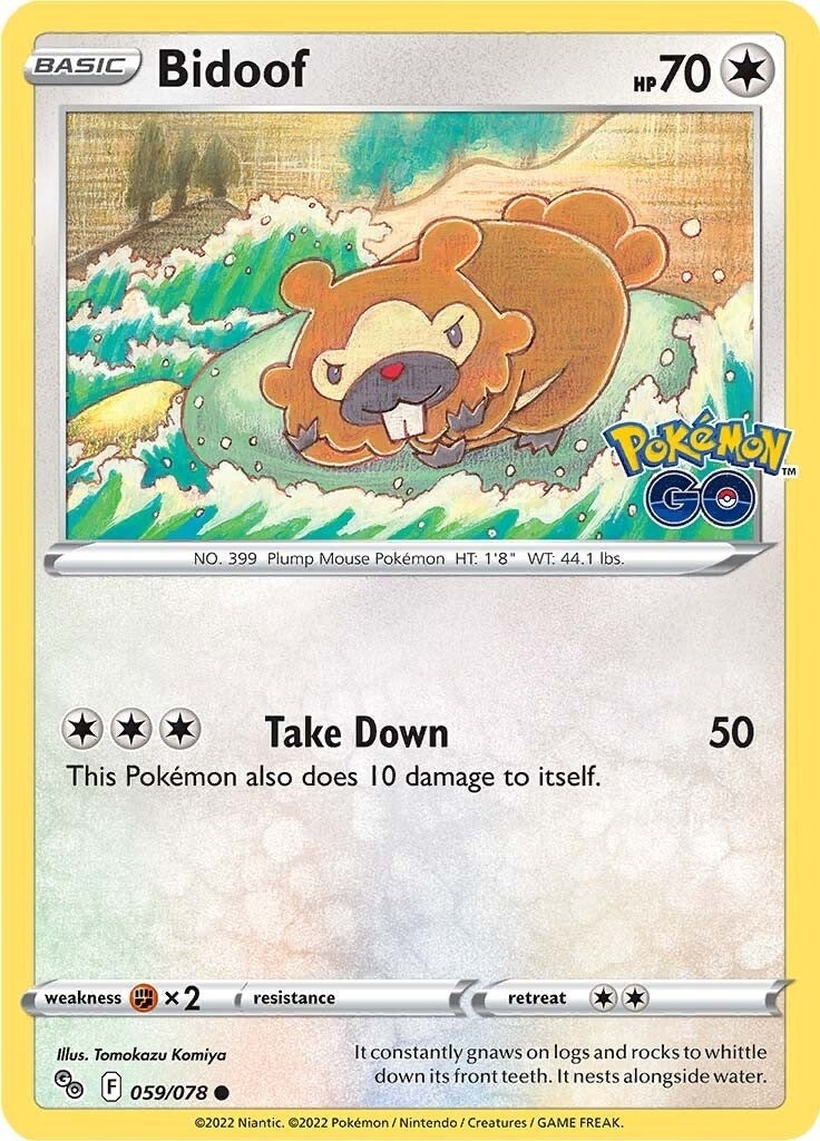 Image for Bidoof (059/078) [Pokemon GO] - Pokemon