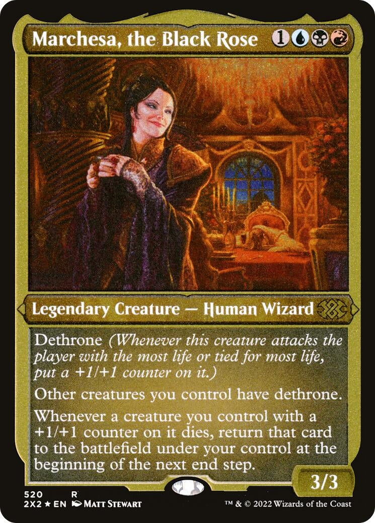 Image for Marchesa, the Black Rose (Foil Etched) (520) [Double Masters 2022] - Magic: The Gathering