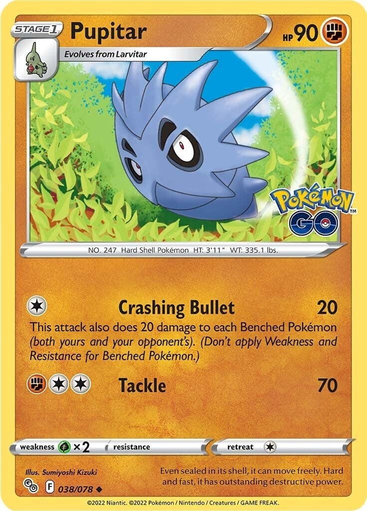 Image for Pupitar (038/078) [Pokemon GO] - Pokemon