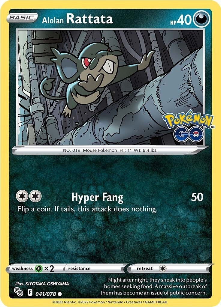 Image for Alolan Rattata (041/078) [Pokemon GO] - Pokemon