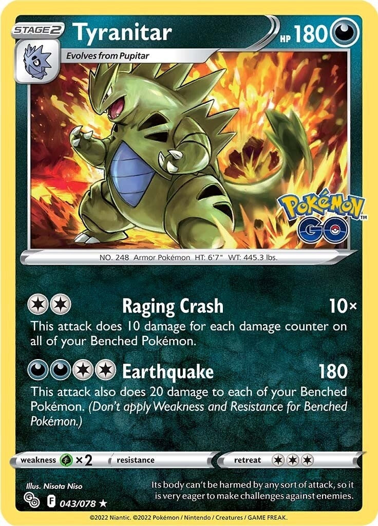 Image for Tyranitar (043/078) [Pokemon GO] - Pokemon