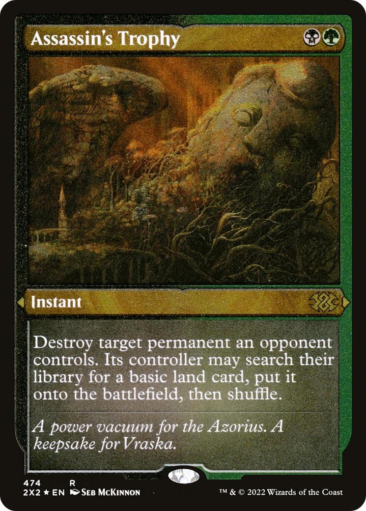 Image for Assassin's Trophy (Foil Etched) (474) [Double Masters 2022] - Magic: The Gathering