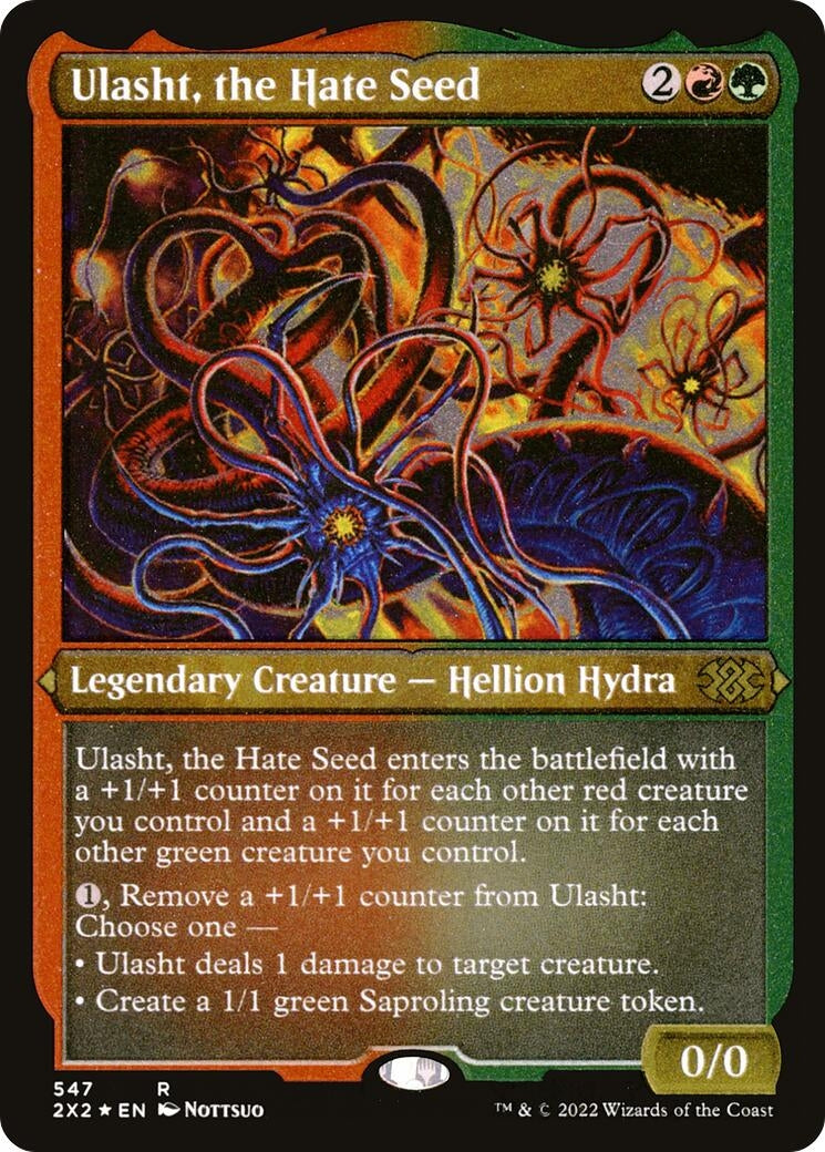 Image for Ulasht, the Hate Seed (Foil Etched) (547) [Double Masters 2022] - Magic: The Gathering