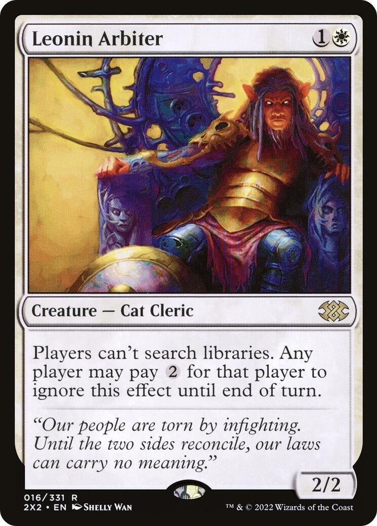 Image for Leonin Arbiter (16) [Double Masters 2022] - Magic: The Gathering