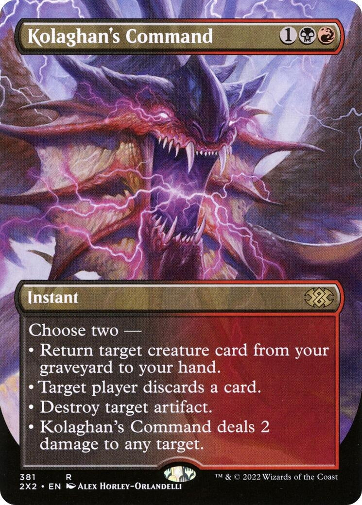 Image for Kolaghan's Command (Borderless) (381) [Double Masters 2022] - Magic: The Gathering