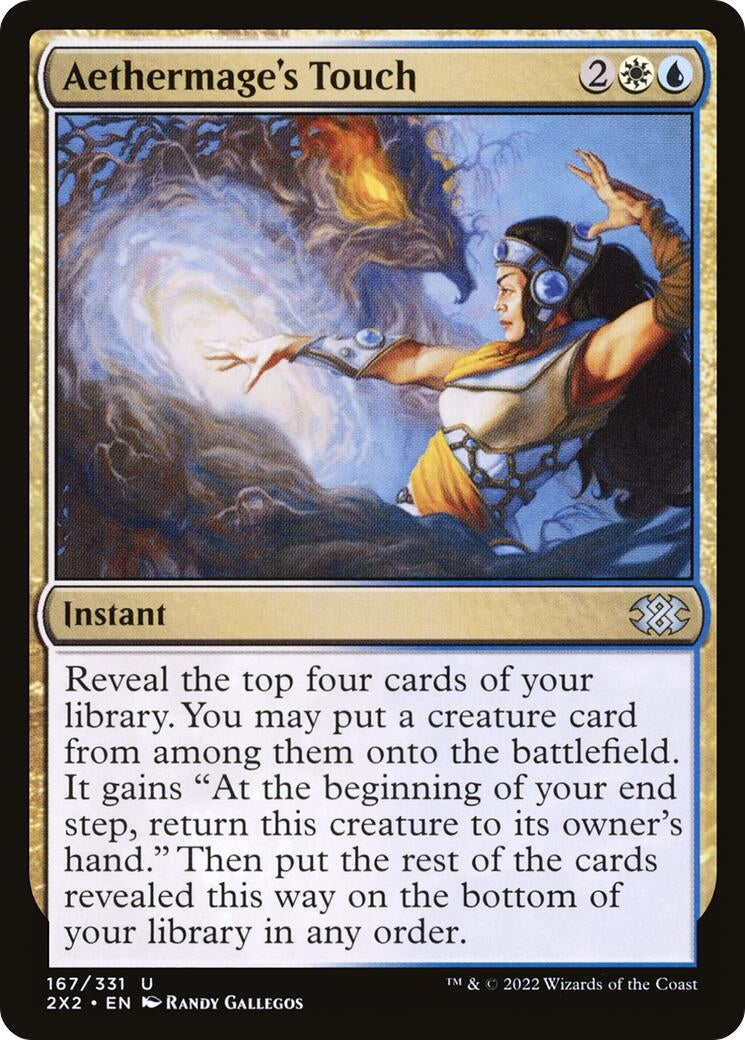 Image for Aethermage's Touch (167) [Double Masters 2022] - Magic: The Gathering
