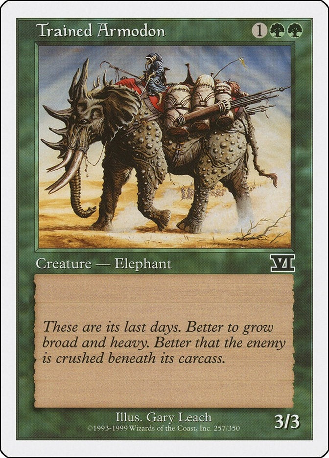 Image for Trained Armodon (257) [Classic Sixth Edition] - Magic: The Gathering