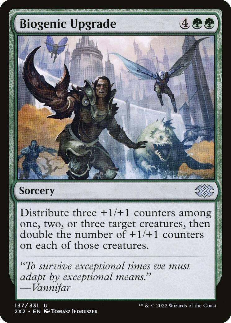 Image for Biogenic Upgrade (137) [Double Masters 2022] - Magic: The Gathering