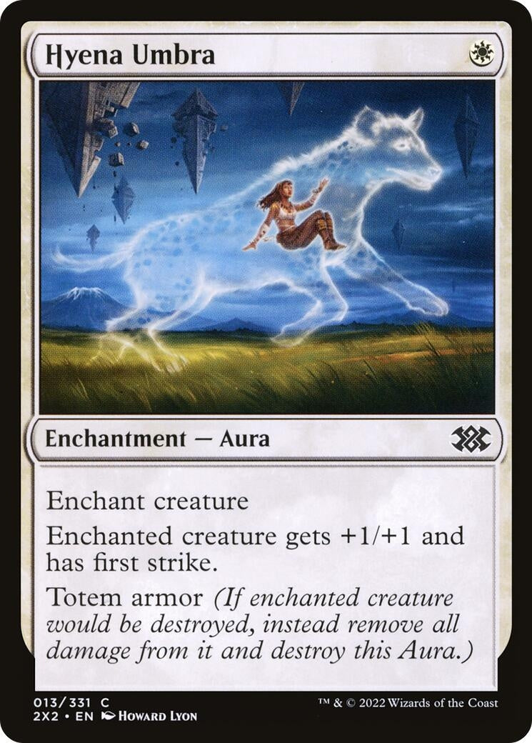 Image for Hyena Umbra (13) [Double Masters 2022] - Magic: The Gathering