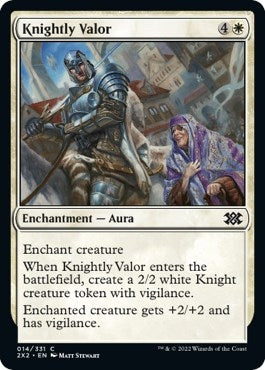 Image for Knightly Valor (14) [Double Masters 2022] - Magic: The Gathering