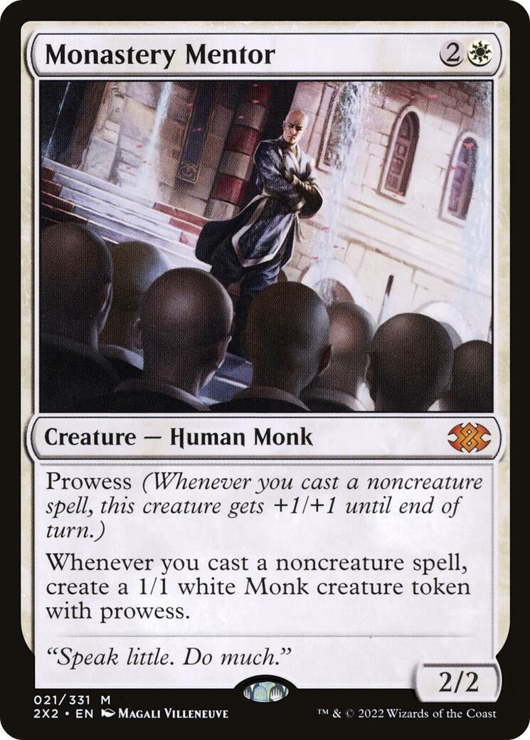 Image for Monastery Mentor (21) [Double Masters 2022] - Magic: The Gathering