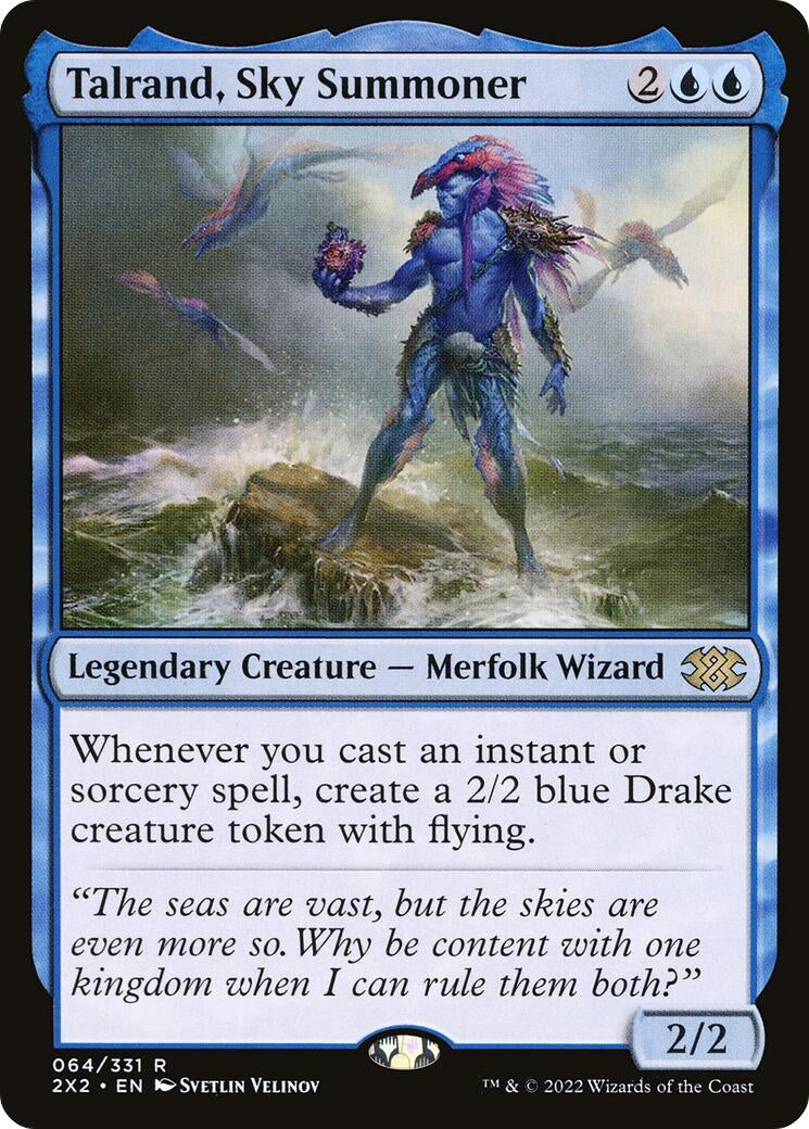 Image for Talrand, Sky Summoner (64) [Double Masters 2022] - Magic: The Gathering