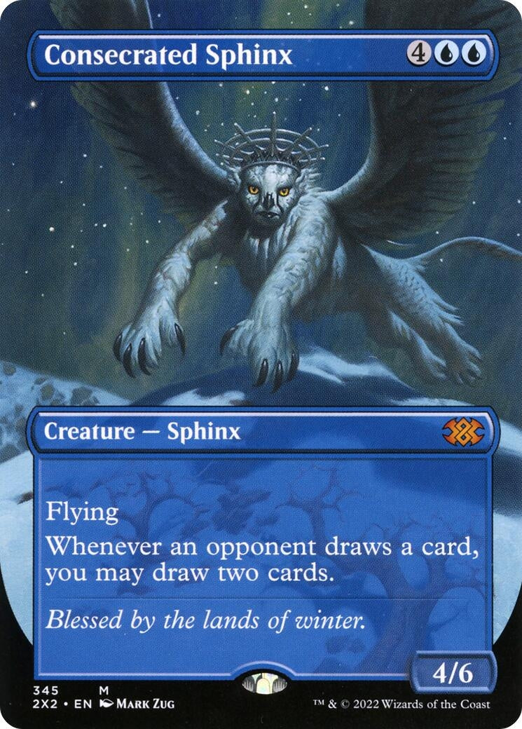 Image for Consecrated Sphinx (Borderless) (345) [Double Masters 2022] - Magic: The Gathering