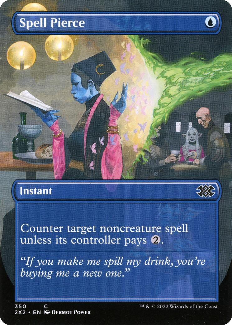 Image for Spell Pierce (Borderless) (350) [Double Masters 2022] - Magic: The Gathering