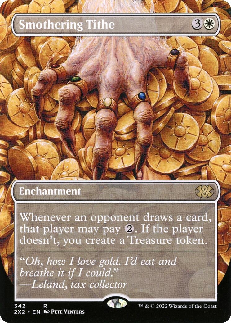 Image for Smothering Tithe (Borderless) (342) [Double Masters 2022] - Magic: The Gathering