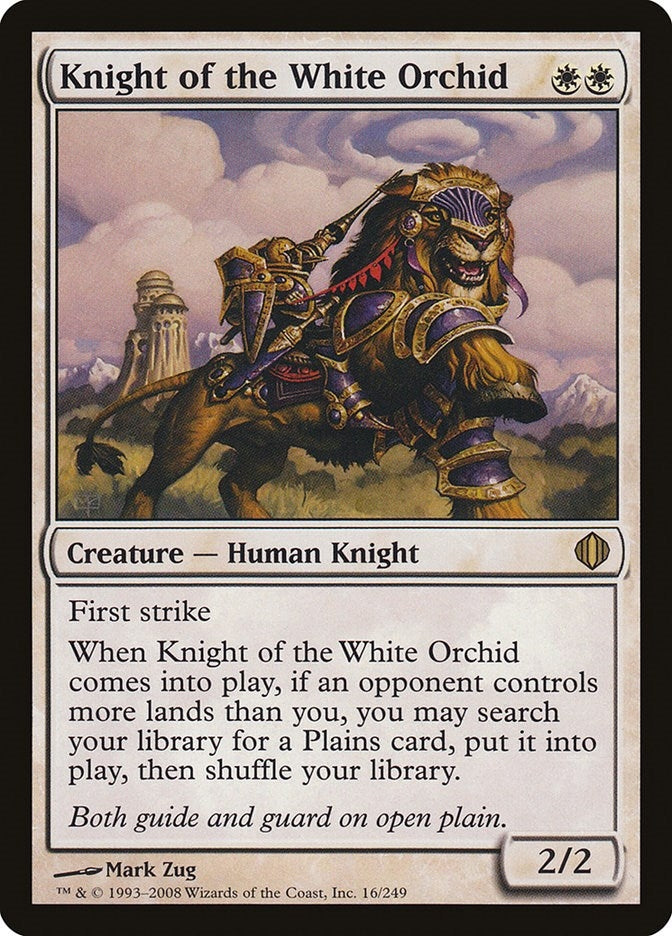 Image for Knight of the White Orchid (16) [Shards of Alara] - Magic: The Gathering