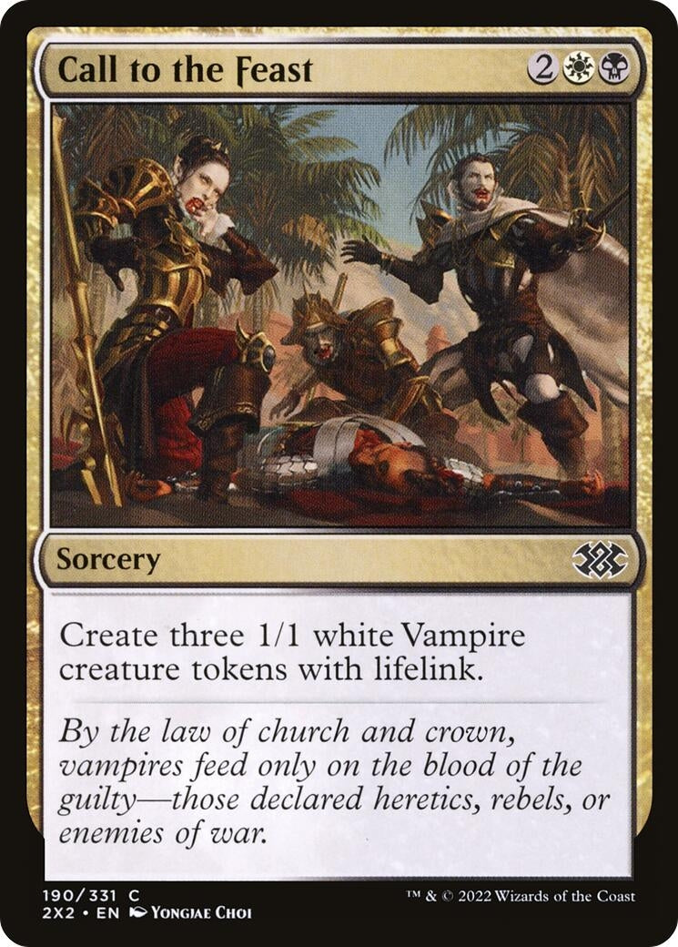 Image for Call to the Feast (190) [Double Masters 2022] - Magic: The Gathering