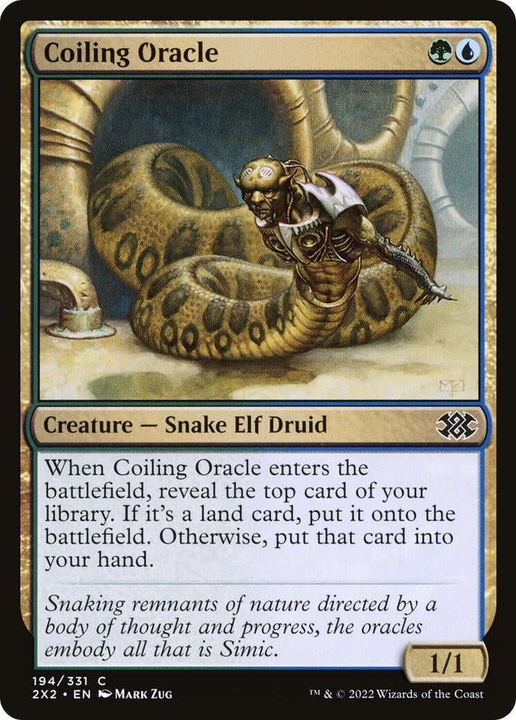 Image for Coiling Oracle (194) [Double Masters 2022] - Magic: The Gathering